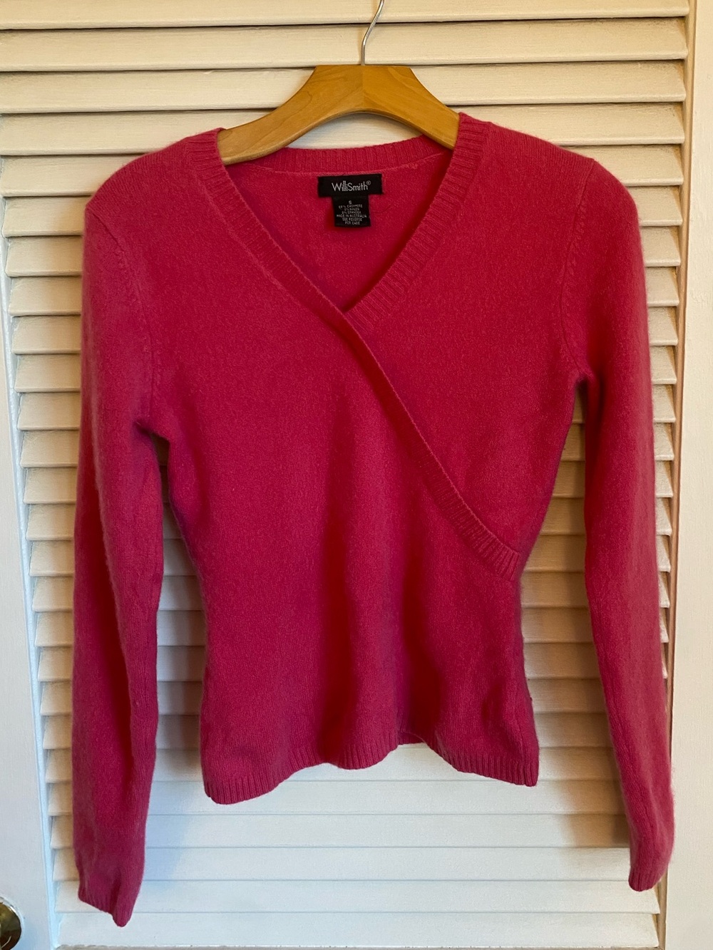 Willi Smith Cashmere Blend Wrap Sweater